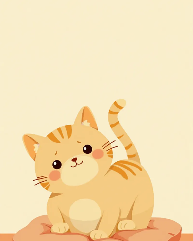 등을 반복적으로 핥고 있는 고양이