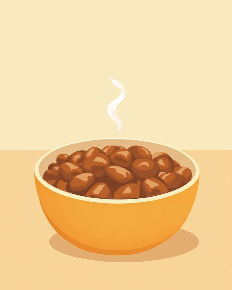 습식 사료가 담긴 그릇 클로즈업