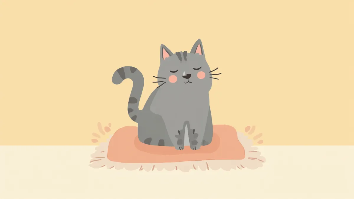 창가에서 편안하게 앉아 있는 노묘의 모습