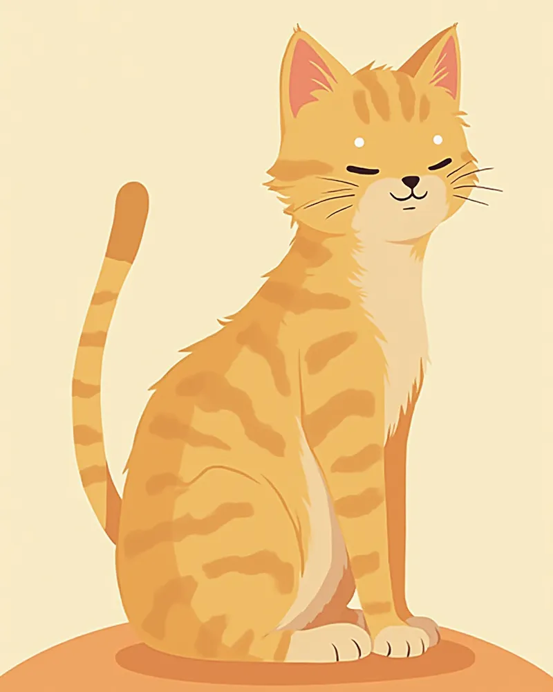 노묘의 등 쪽에 비듬과 털 뭉침이 관찰되는 모습