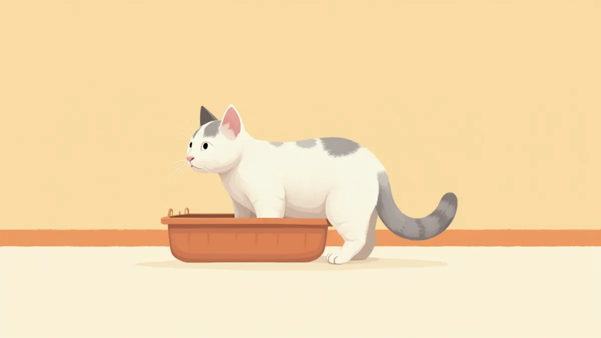 낮은 턱 화장실에 편하게 들어가는 노묘