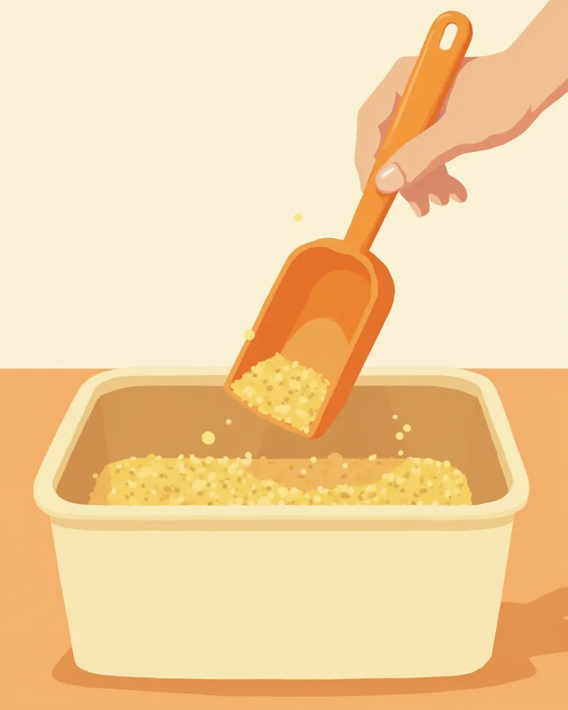 매일 청소하는 노묘 화장실