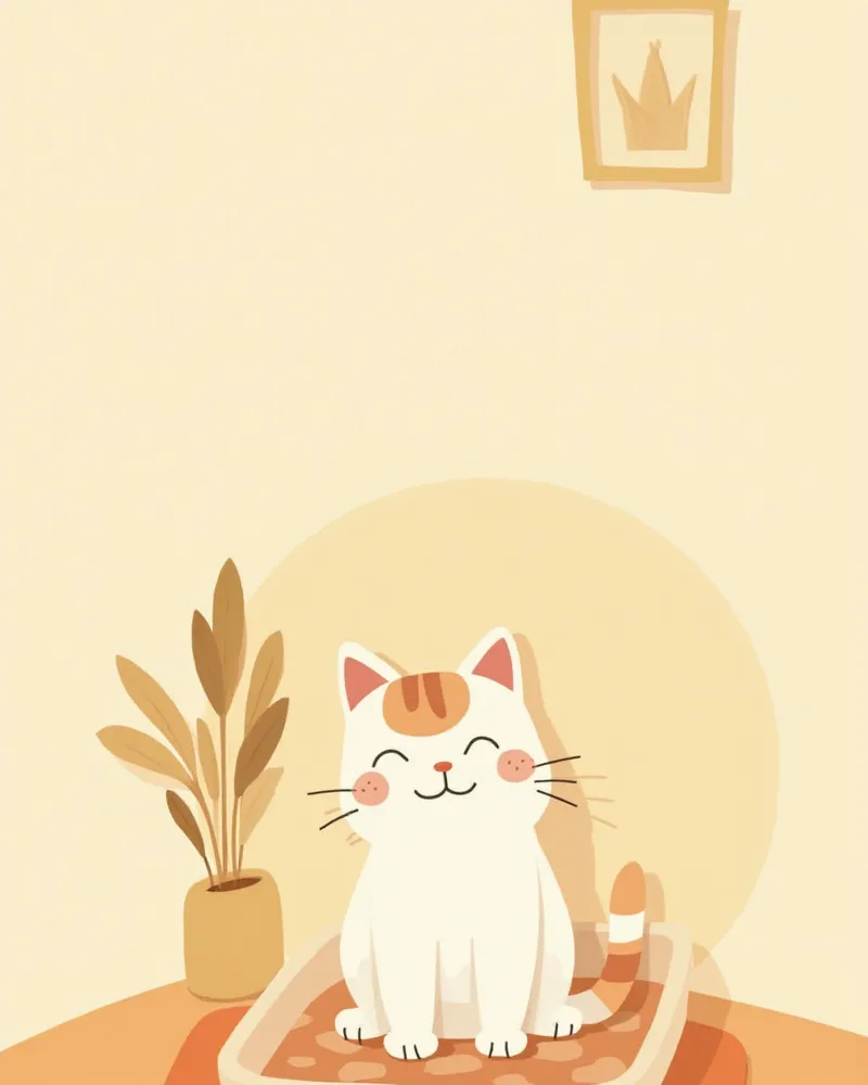 낮은 입구의 노묘용 화장실과 미끄럼 방지 매트