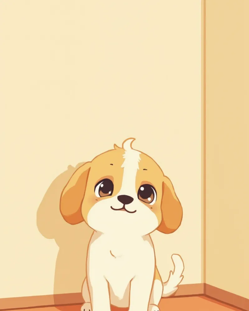 방향감각이 흐려진 시니어견의 모습