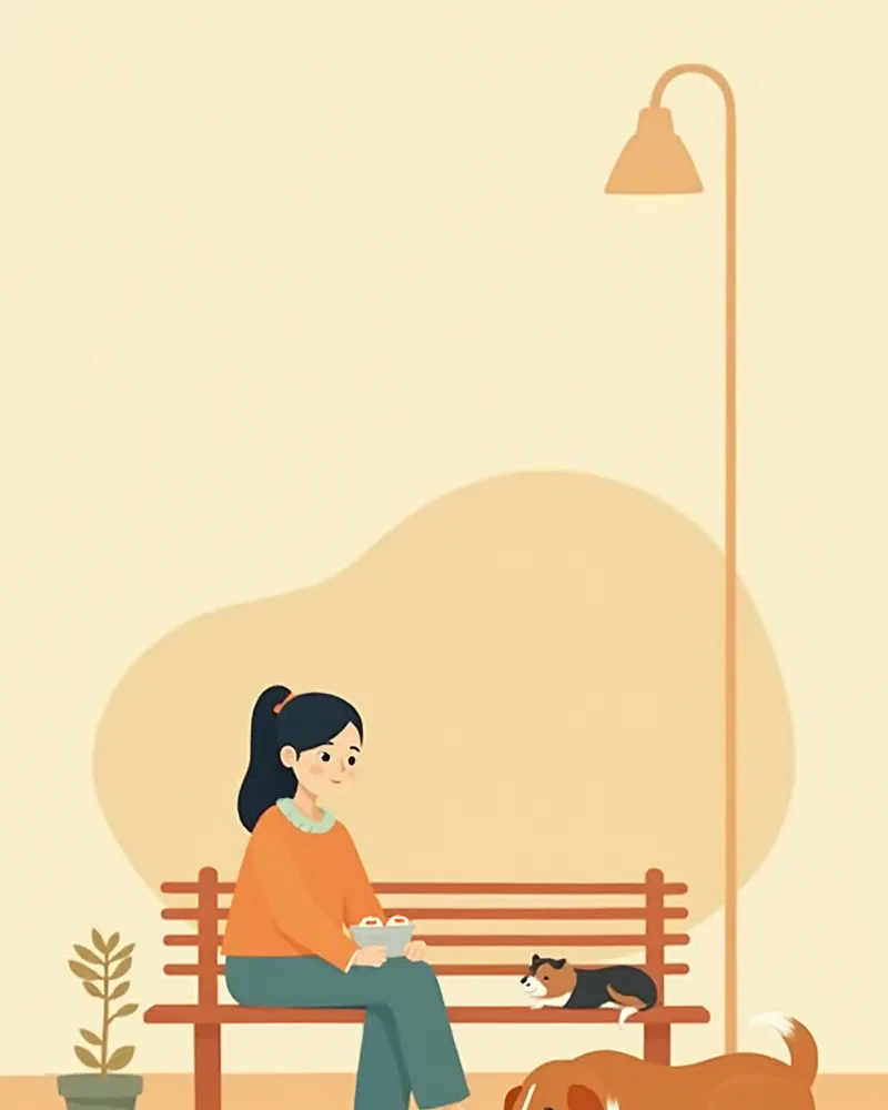 봉사 후 잠시 휴식을 취하는 봉사자