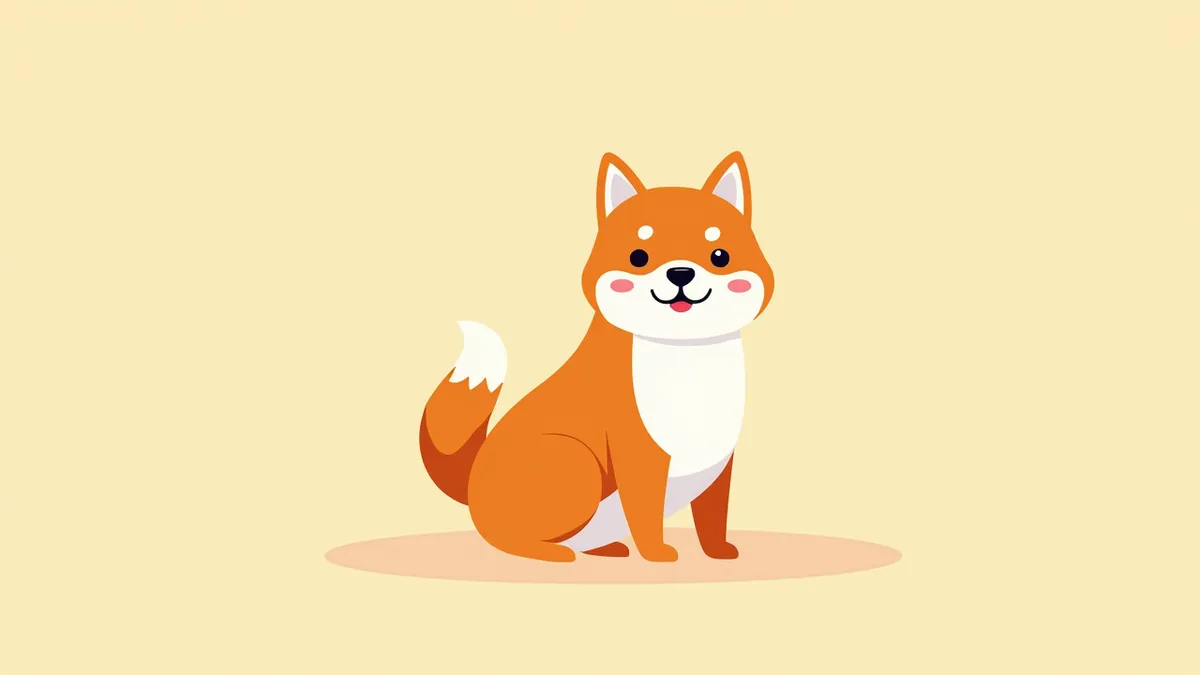 건강한 시바이누 강아지