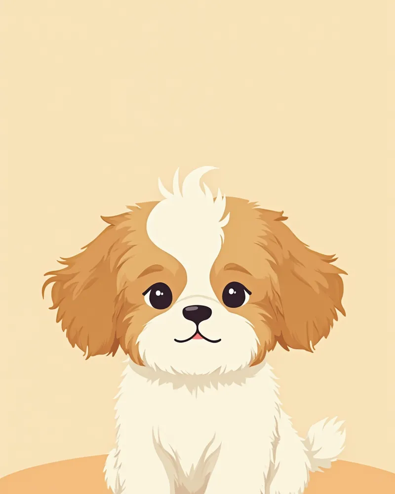 짧은 주둥이가 뚜렷하게 보이는 시츄 얼굴 클로즈업