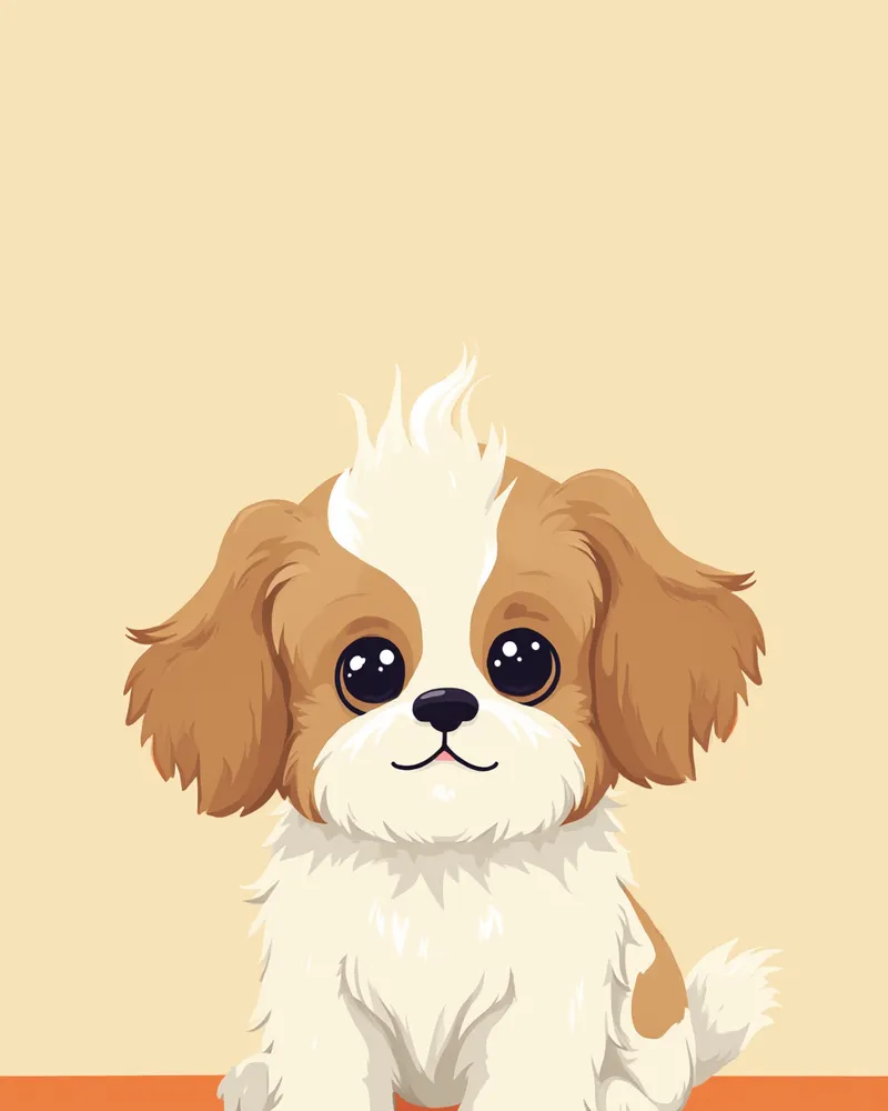 시츄 안과 검진 모습