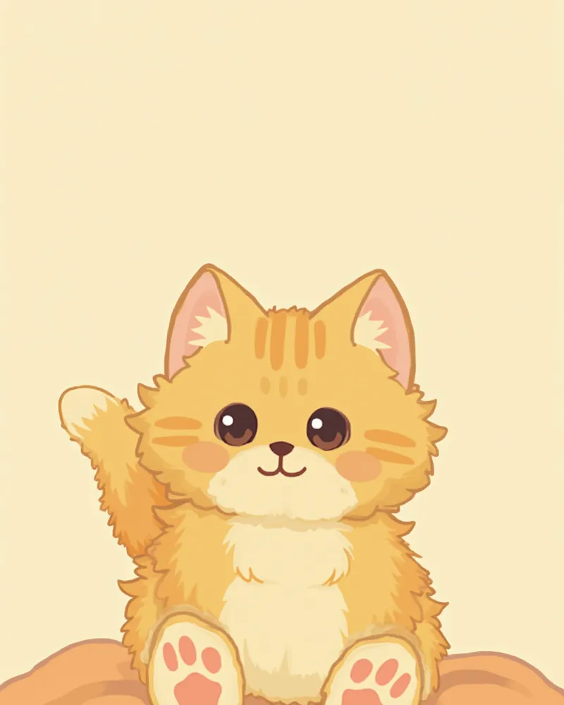 곱슬 털이 매력적인 스쿠쿰 고양이가 담요 위에 앉아 있는 모습