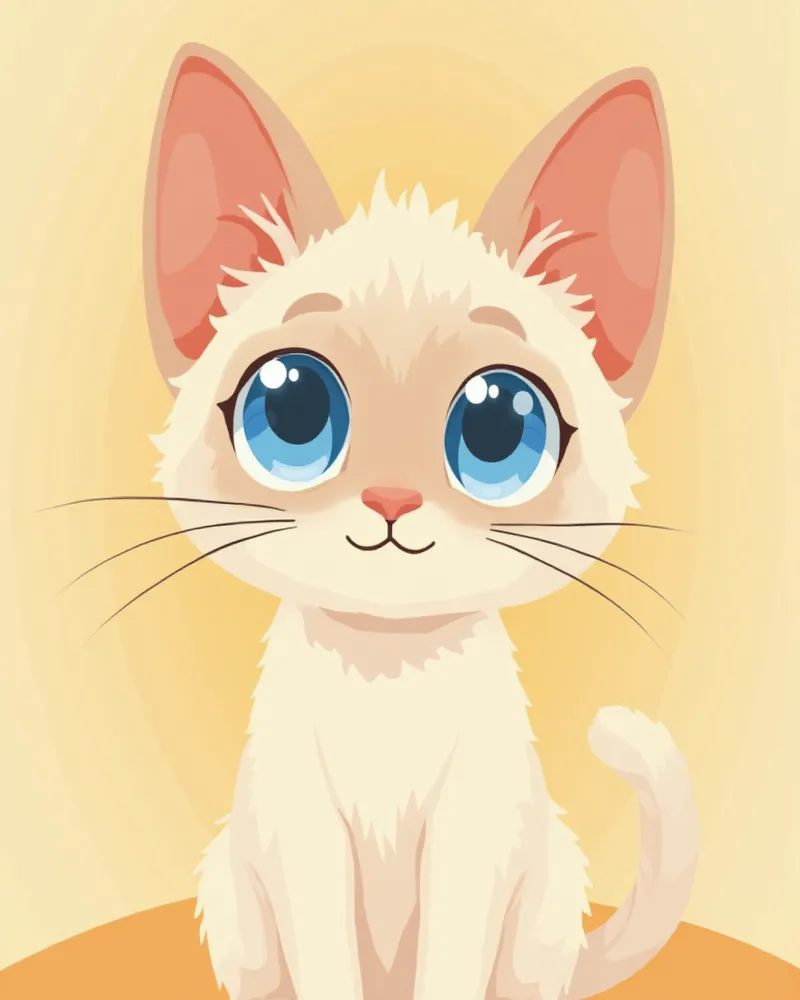 샴고양이의 푸른 눈을 가까이서 본 모습