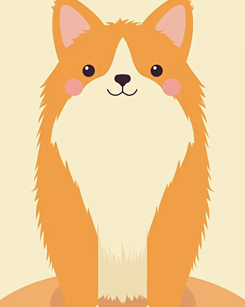 시베리안 고양이의 삼중모 단면 클로즈업