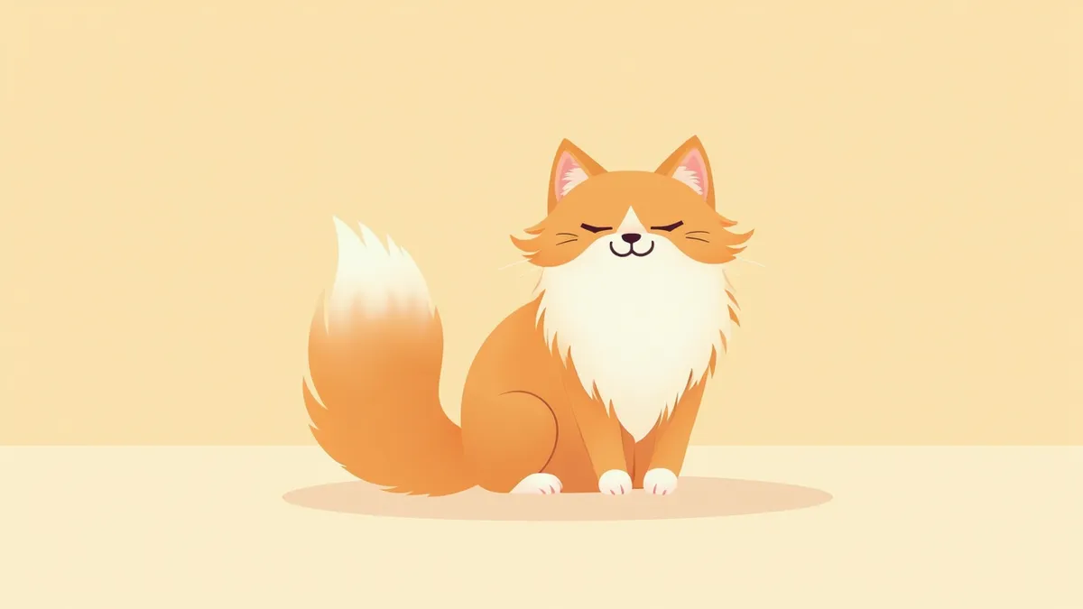 시베리안 고양이 정면 모습