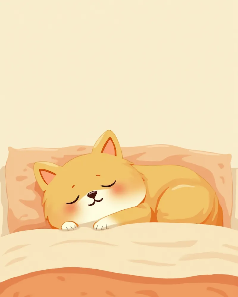 잠자는 시베리안 고양이 호흡수 관찰