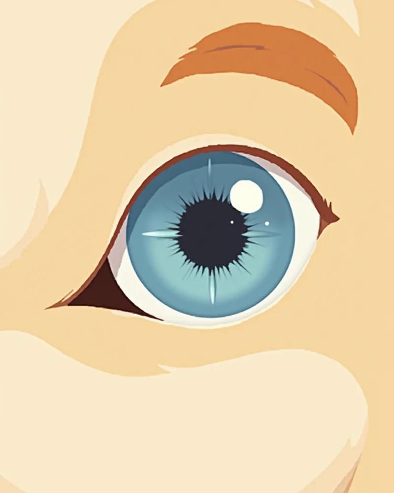 시베리안 허스키 밝은 파란 눈 클로즈업