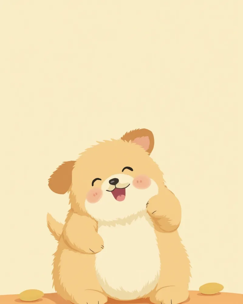 손짓 유도로 앉아 자세를 취하는 강아지