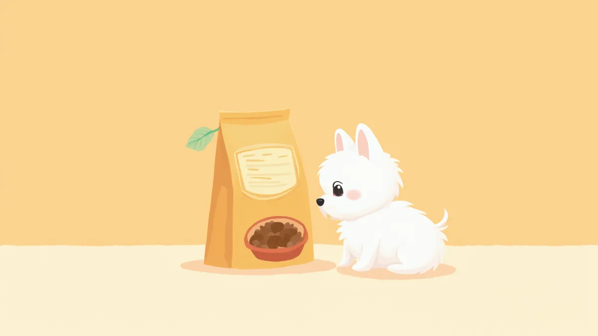 소형견 사료 선택 기준을 보여주는 이미지