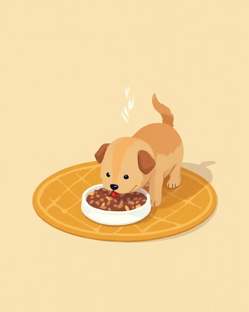 소형견 사료 전환 단계 안내