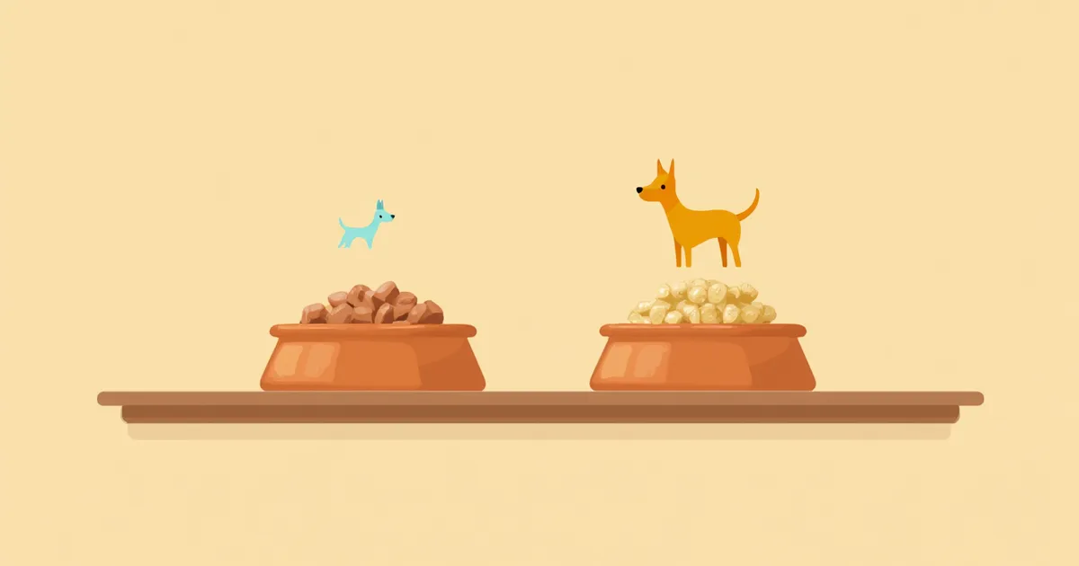 소형견 vs 대형견 사료 비용 완벽 비교