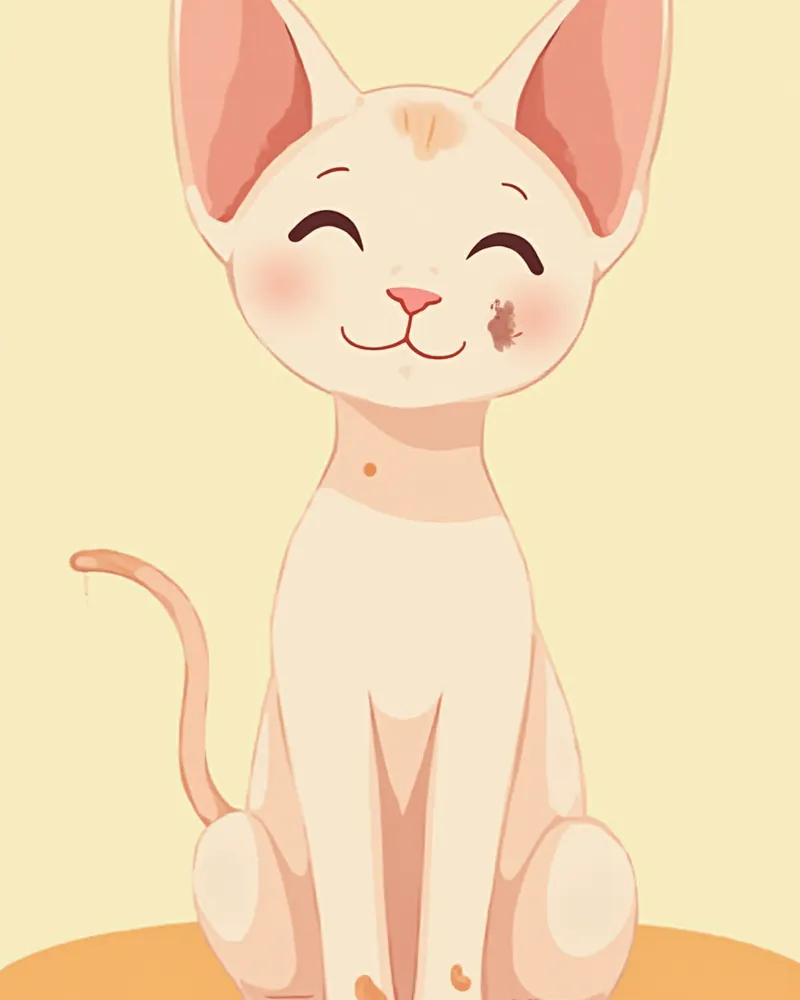 스핑크스 고양이의 피부 문제 부위 안내