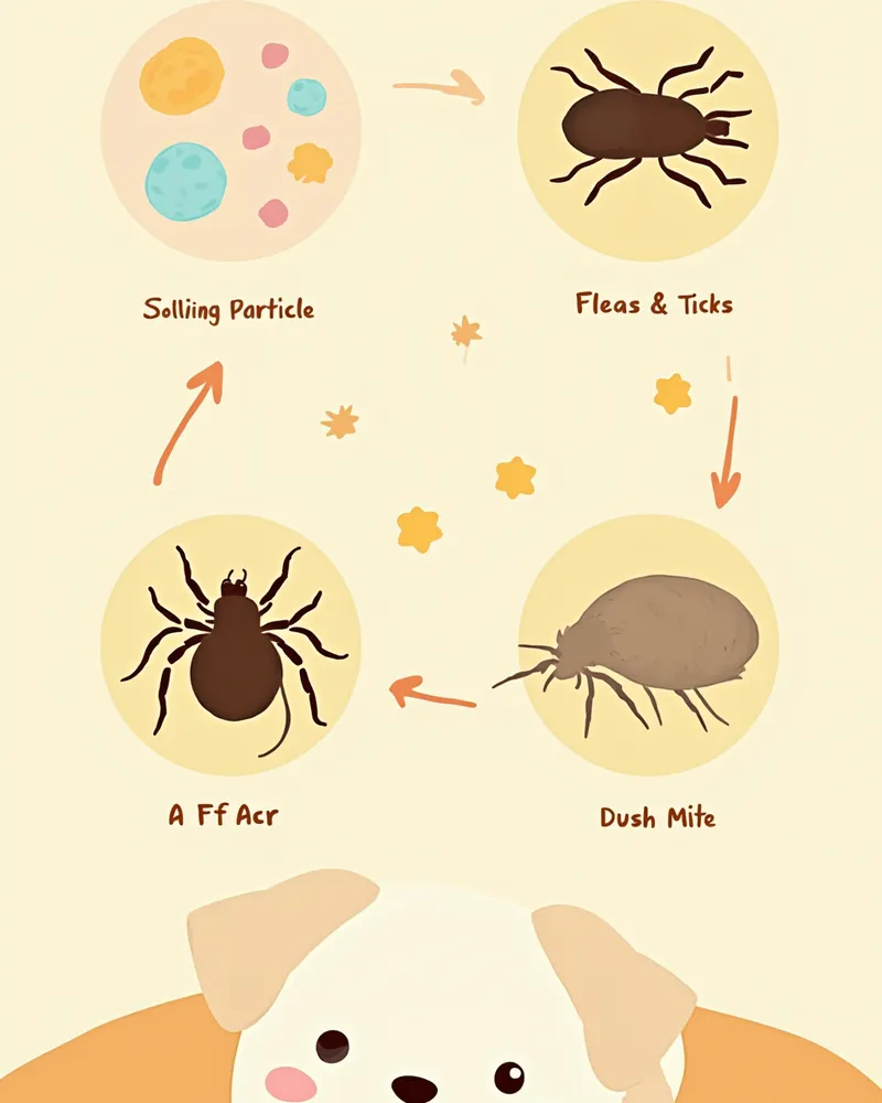 봄철 반려동물 알러지 3대 유발 요인 인포그래픽