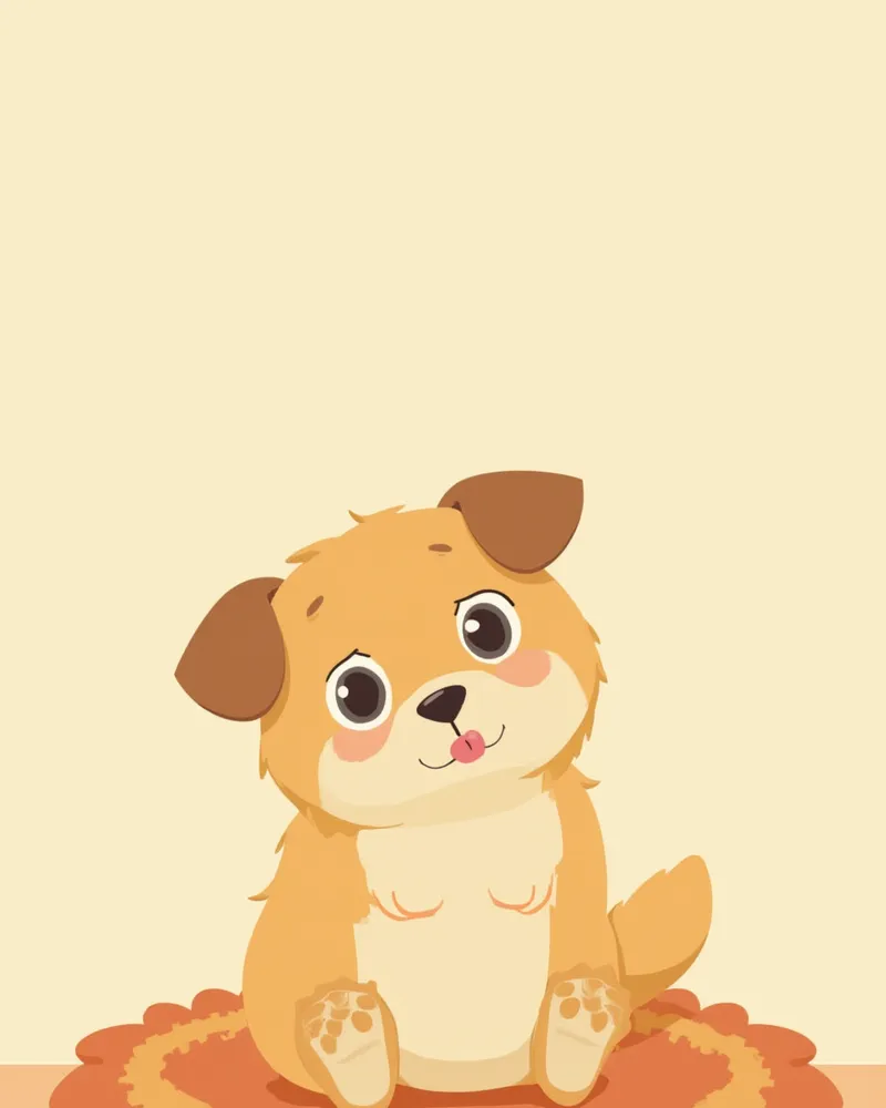 꼬리를 신경 쓰며 자기 몸을 핥는 강아지