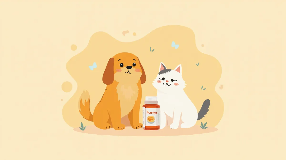 테르비나핀을 처방받는 강아지와 고양이