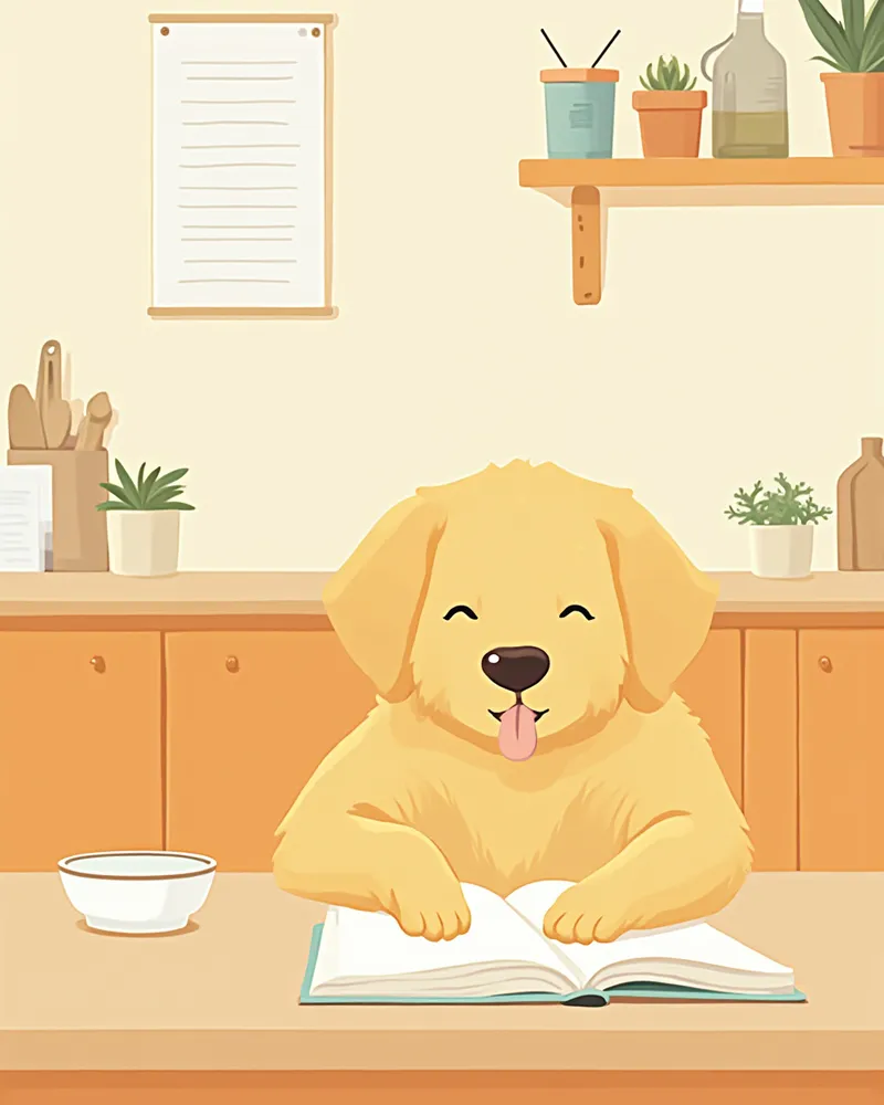 반려견 일일 관리 기록장과 물그릇