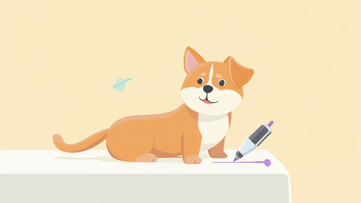 수술 전 종양 주변에 절제 마진을 표시하는 수의사