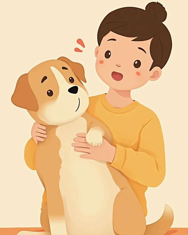 눈이 뿌옇고 충혈된 강아지의 모습