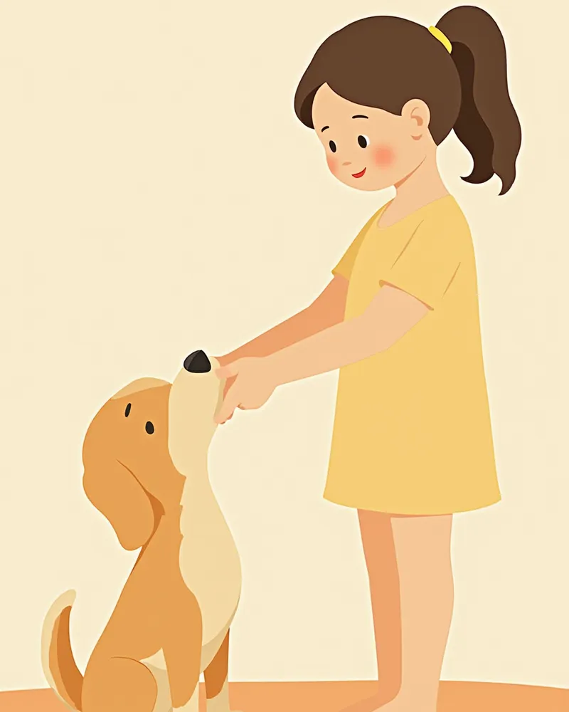 보호자가 강아지 잇몸 상태를 확인하는 모습