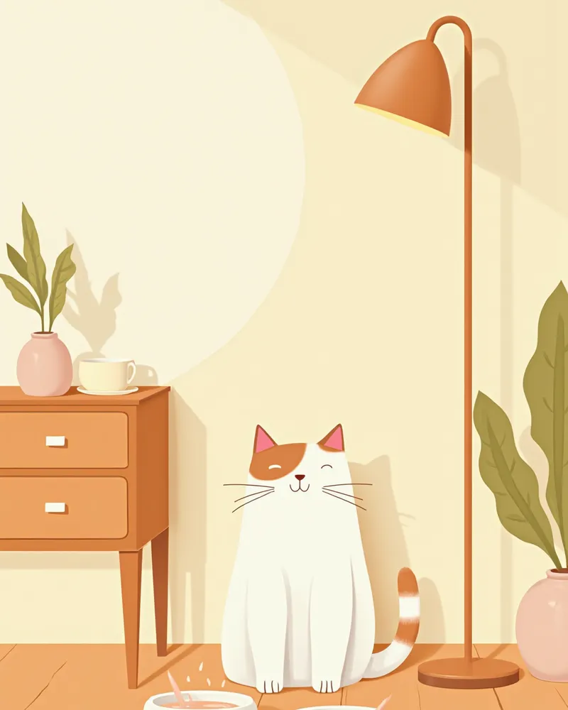 집 안 여러 곳에 배치된 물그릇과 고양이 정수 분수