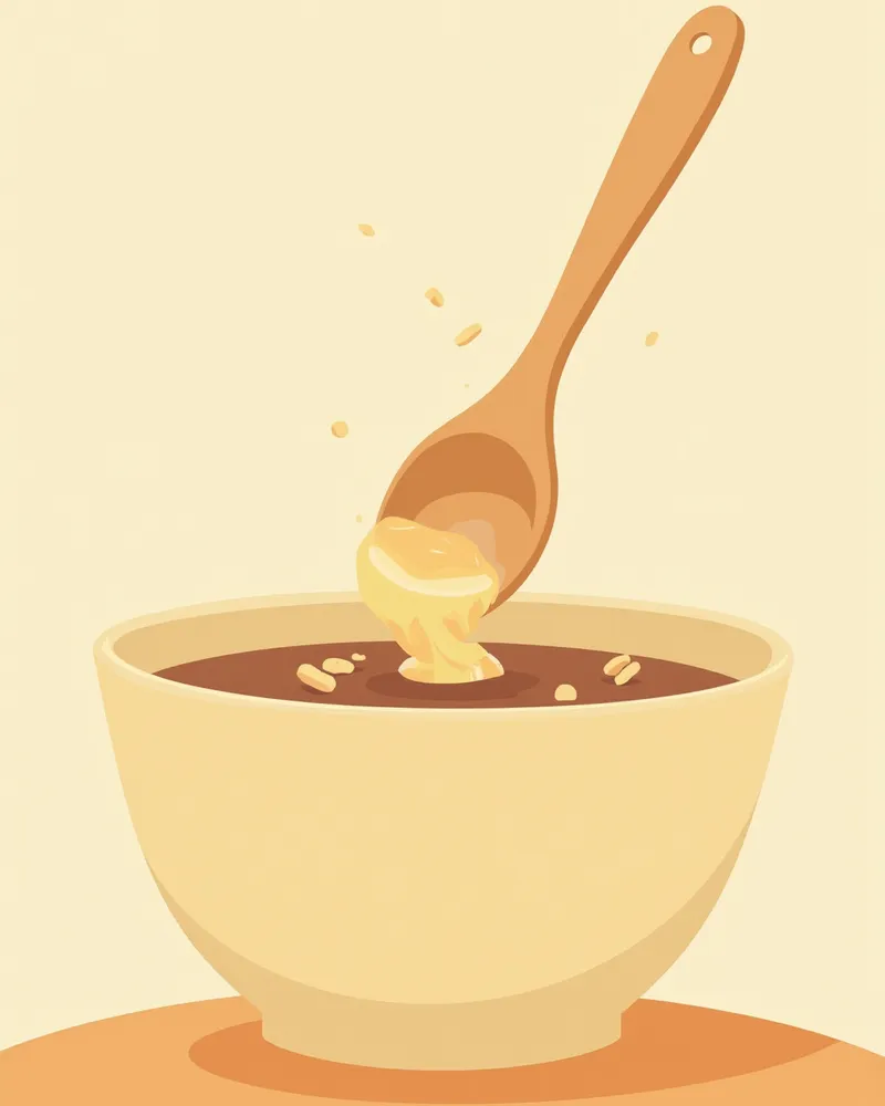 분유와 자묘 사료를 섞어 만든 묽은 이유식