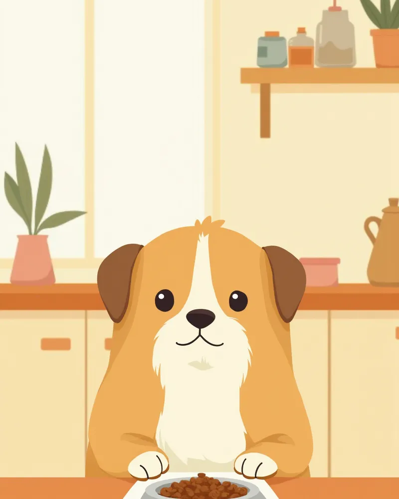 처방식 사료를 디지털 저울로 정확히 계량하는 모습