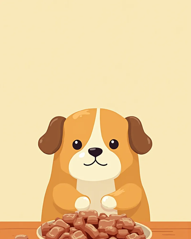 고영양 작업견 사료 클로즈업