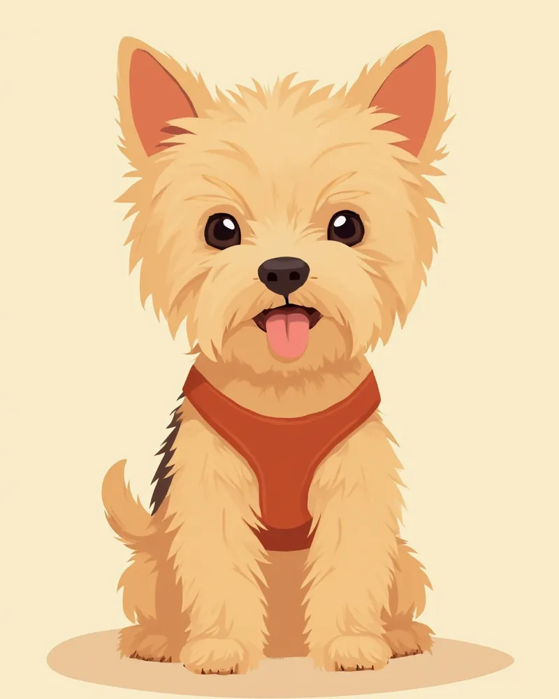 하네스를 착용한 요크셔테리어